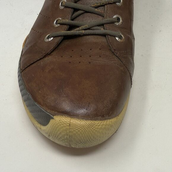 ECCO Biom Hybrid Golf Shoes Mens 11 EU 45 Brown Yak Leather Spikeless - Picture 8 of 16